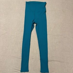 Carbon38 Dark Teal Ribbed Leggings Size XS